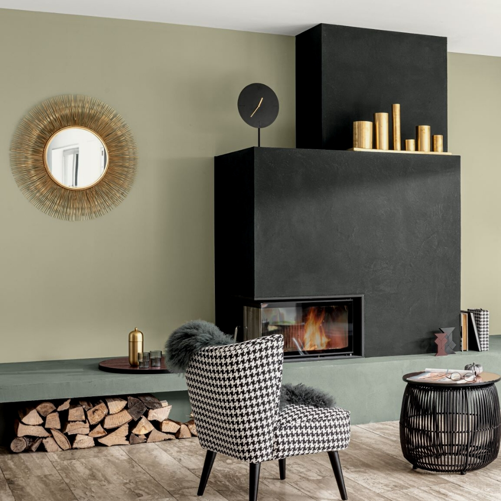 Schwarze Wandfarbe - Trend 2020 - Schwarz Farbwerkstatt